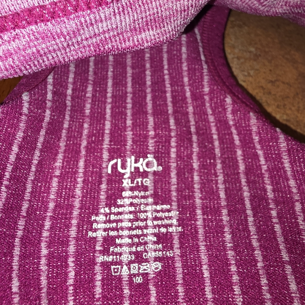 Ryka Magenta Sports Bra Size XL - Picture 3 of 5